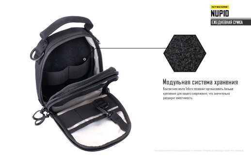 Сумка EDC, тактична Nitecore NUP10 (Cordura 1000D), сірий