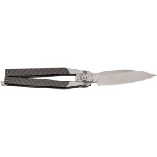 Ніж Artisan Kinetic Balisong, D2, CF
