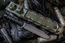 Ніж Kizlyar Supreme Survivalist X, сталь AUS8, Gray Titanium