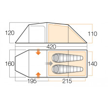 Намет Vango Omega 250 Cactus