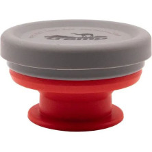 Стакан складаний силіконовий з кришкою 200мл Tramp UTRC-126, terracota