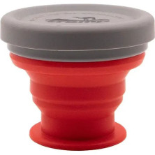 Стакан складаний силіконовий з кришкою 200мл Tramp UTRC-126, terracota