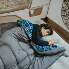 Спальний мішок з капюшоном Naturehike Clear Sky HL500 CNK2450WS042, сірий