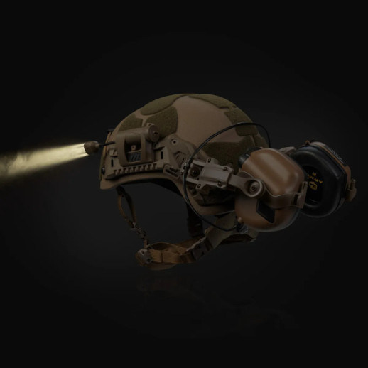 Тактичний ліхтар на шолом Night Evolution LT-09-T з 4-ма світлодіодами. Койот