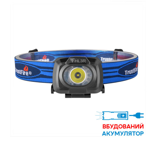 Ліхтар налобний TrustFire Hl3r Headlamp, чорний