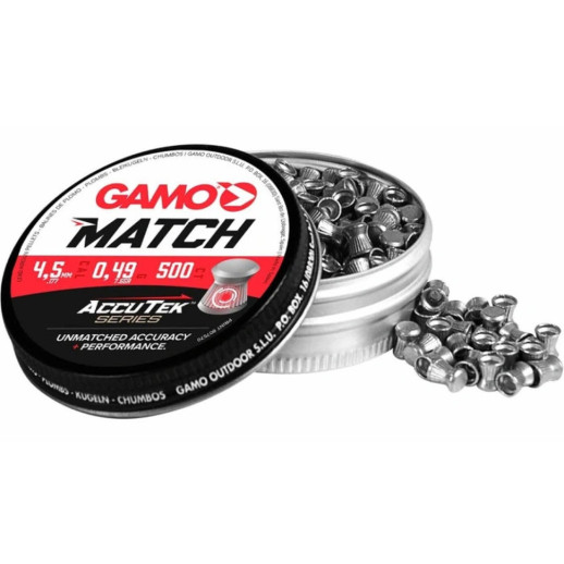 Кульки Gamo Match AccuTek 0,49гр. 500 шт.кал.4,5