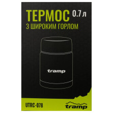 Термос Tramp з широким горлом 0,7л UTRC-078