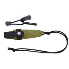 Ніж Morakniv Eldris, нержавіюча сталь, шнурок, кресало зелений