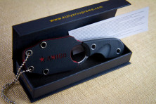 Ніж Kizlyar Supreme Amigo-Z чорний, сталь AUS8