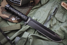 Ніж Kizlyar Supreme Survivalist Z, сталь D2 Black Titanium