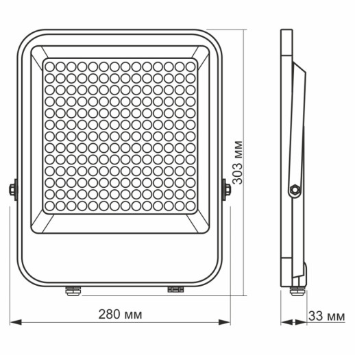 Прожектор VIDEX 150W 5000K 220V IP65 (VL-F2-1505G)