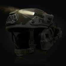 Тактичний ліхтар на шолом Night Evolution LT-09-T з 4-ма світлодіодами. Олива