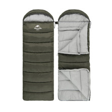 Спальник з капюшоном Naturehike U350 NH20MSD07, (1°C), зелений, лівий
