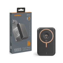 Повербанк з бездротовою зарядкою 10000mAh VIDEX VPB-W102 PD20W Grey