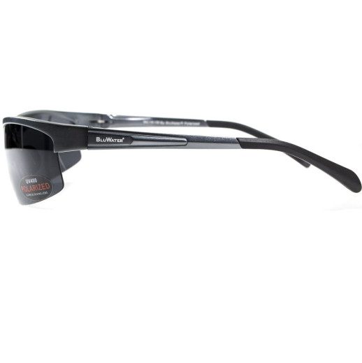 Окуляри BluWater Alumination-5 Gun Metal Polarized (gray) чорні