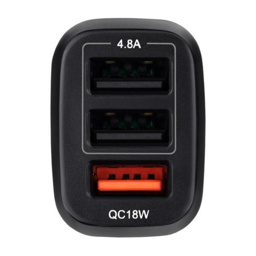 Автомобільний зарядний пристрій Brevia ePower TriDrive 42W 3xUSB-A