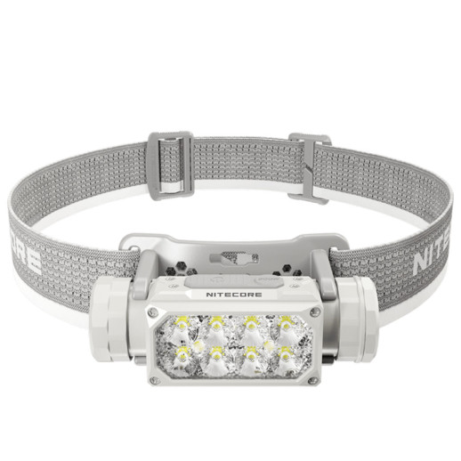 Ліхтар налобний Nitecore HC65 UHE (8 x NiteLab UHE LED, 2000 люмен, 11 режимів, 18650, USB Type-C), сірий