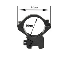 Кріплення на зброю для ліхтаря 30 DK (планка Вівера 19 мм)
