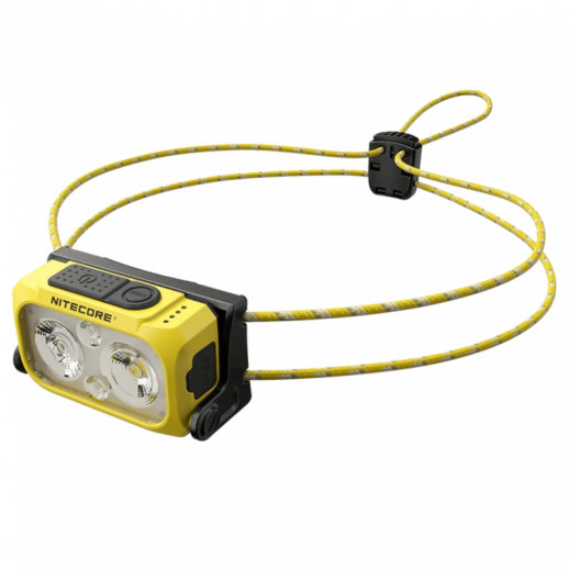 Ліхтар налобний Nitecore NU21 (360 люмен, 8 режимів, USB-C), жовтий