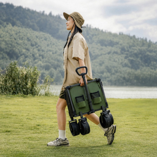 Візок туристичний складаний Naturehike Light CNK2350JJ012, 100+50 л, зелений