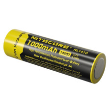 Акумулятор літієвий Li-Ion 14500 Nitecore NL1410 (1000mAh), захищений