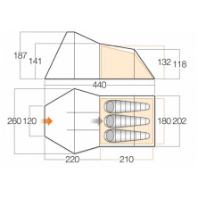 Намет Vango Galaxy 300 Cactus