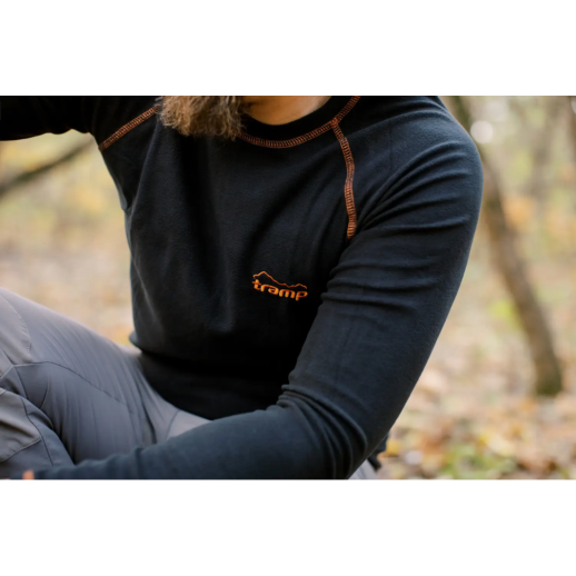 Термобілизна чоловіча Tramp Microfleece комплект (футболка+штани) grey UTRUM-020, UTRUM-020-grey-M