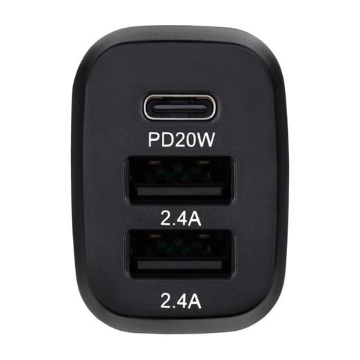 Автомобільний зарядний пристрій Brevia ePower TriDrive 44W 1xUSB-C+2xUSB-A