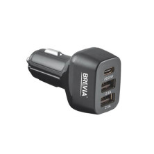 Автомобільний зарядний пристрій Brevia ePower TriDrive 44W 1xUSB-C+2xUSB-A