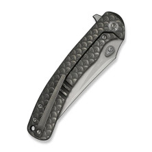 Ніж складаний туристичний Weknife Dracarys, (9.1 см) Böhler M390 / титан 6AL4V сірий