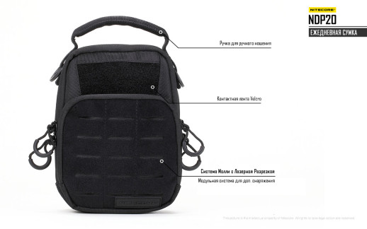 Сумка EDC, тактична Nitecore NDP20 (Cordura 1000D), пісочний