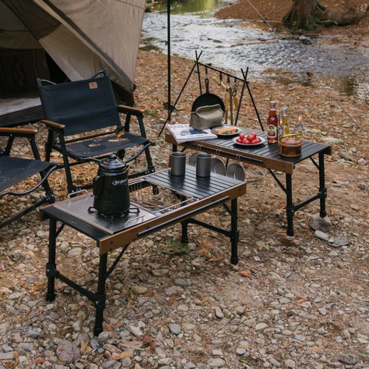 Стіл розкладний комбінований Naturehike NH21JU011, алюміній