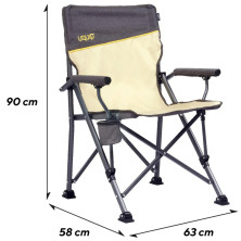 Крісло розкладне Uquip Roxy Sand/Grey (244038)