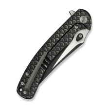 Ніж складаний туристичний Weknife Dracarys, (9.1 см) Böhler M390 / титан 6AL4V чорний