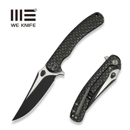 Ніж складаний туристичний Weknife Dracarys, (9.1 см) Böhler M390 / титан 6AL4V чорний