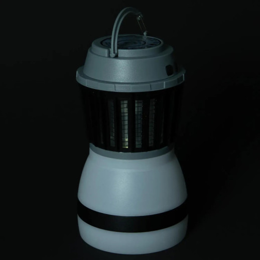 Ліхтар-знищувач комах Bo-Camp Atom WP Rechargable 200 Lumen Grey/Black (5818805)