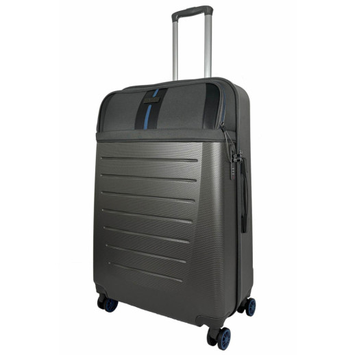 Валіза Semi Line 28" (L) Dark Brown/Blue Line (T5736-3)