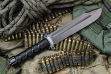 Ніж Kizlyar Supreme Survivalist Z, сталь AUS8, Gray Titanium