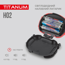 Налобний світлодіодний ліхтарик TITANUM TLF-H02 100Lm 6500K