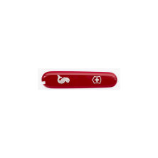 Накладка на ніж  91мм red передня з лого & fish (Va+)