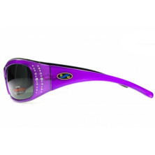 Окуляри BluWater Biscayene Purple Polarized (gray) чорні