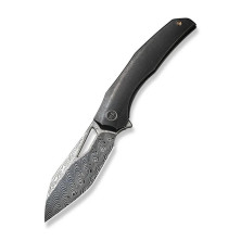 Ніж складаний туристичний Weknife Ignio Mystery Box, (8.39 см) Damasteel (Hakkapella) / 6AL4V Titanium чорний