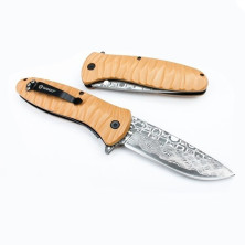 Складаний ніж Ganzo G620, жовтий з травленням