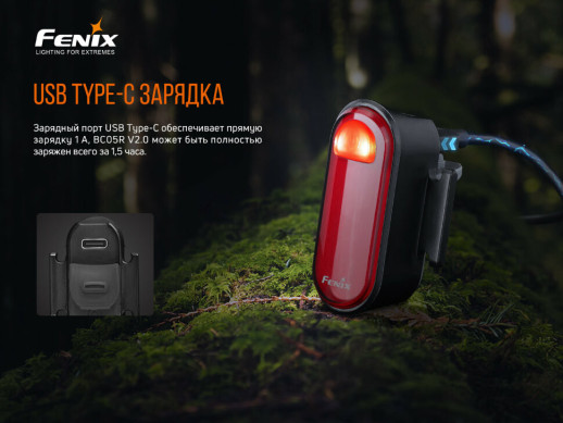 Велофара задня Fenix BC05R V2.0 (Пошкоджена упаковка / потертості / перезаряджений акб)