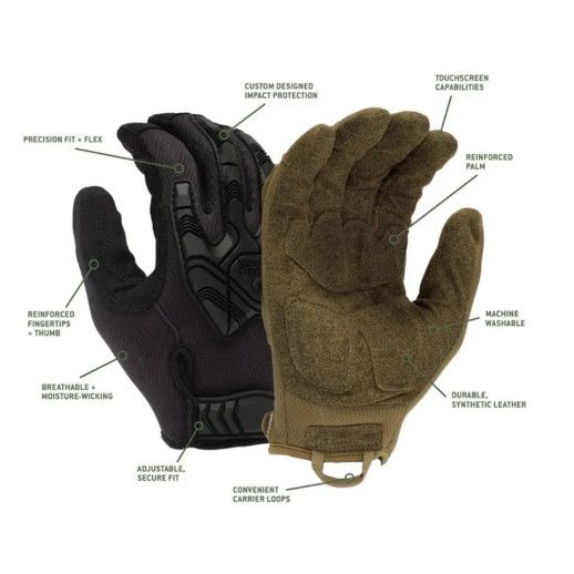 Тактичні рукавиці протиударні Venture Gear Tactical VGTG40 Heavy-Duty Impact Operator, пісочні, розмір M (8)