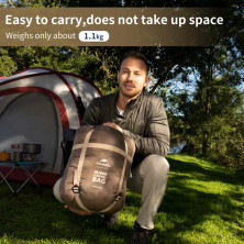 Спальник з капюшоном Naturehike MJ600 CNK2300SD014, коричневий