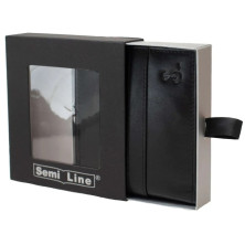 Портмоне чоловіче шкіряне Semi Line RFID Black (P8265-0)