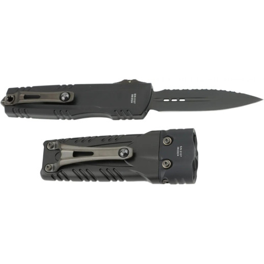 Набір Microtech Surefire Luminary D/E - Stiletto Pro II Collaboration Zero Blade Play DLC Stonewash Full Serrated