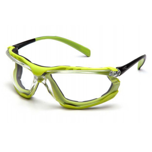Окуляри Pyramex Proximity (clear) black \ lime frame H2MAX Anti-Fog прозорі