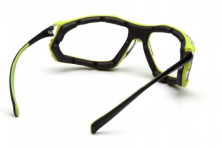 Окуляри Pyramex Proximity (clear) black \ lime frame H2MAX Anti-Fog прозорі